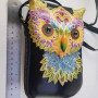 Purse, Leather Owl Handmade Fits Phone