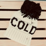Beanie, Pom COLD AF Cream  Beanie, Pom COLD AF Cream