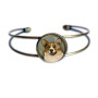 Bracelet, Glass Cabochon Corgi Made in USA