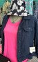 LuLu B Linen Jacket Navy, 2 Inside Pocket & 2 Outer Navy LuLu B  LuLu B Linen Jacket Navy, 2 Inside Pocket & 2 Outer Navy LuLu B