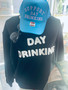 Sweatshirt,  Day Drinking Raised Letters 