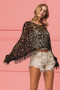 Top, Coverup Dolman Sleeve Crocheted Black