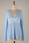 Beach Sweater Lightweight Blue