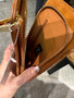 Purse, Phone Wallet Woven Brown Crossbody