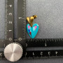 Earrings, Heart Enamel Post Valentines Love Galentines