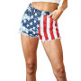 Shorts, American Flag Denim Jean Daisy Dukes Patriotic 