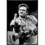 Art Print, Poster Johnny Cash Middle Finger The Man In Black Art Print, Poster Johnny Cash Middle Finger The Man In Black