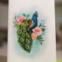 Card, Greeting Quilling Peacock