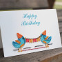 Card, Greeting Birthday Tweet Quilling