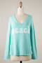 Top, Lightweight Sweater beach Mint Lower Case
