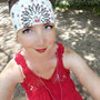 Bandana, Cherries White FREE SHIPPING