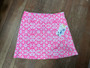 LuLu B Pink Skort, Waist Zip Pockets Coolant Fabric LuLu B Hot Pink Pattern