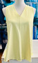 LuLu B Sleeveless Flare V Neck Coolant Fabric LuLu B Yellow