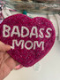 Coin Purse, Handmade Beaded Badass Mom Mothers Day