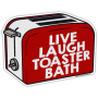 Sticker, Live Laugh Toaster Bath