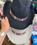 American Flag Rhinestone Band White Cowboy Hat  250th Anniversary July 4th Patriotic