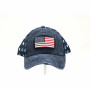 Baseball Trucker Cap, American Flag Stars CC Brand Navy
