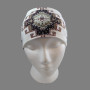 Headband Stretchy, Aztec Southwestern Rhinestone Off White Headband Stretchy, Aztec Southwestern Rhinestone Off White