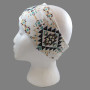 Headband Stretchy, Aztec Geometric Southwestern Off White  Headband Stretchy, Aztec Geometric Southwestern Off White