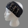 Headband Stretchy, Skull Dancing Skeletons USA Made Headband Stretchy, Skull Dancing Skeletons USA Made
