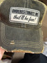 Baseball Trucker Cap, Underestimate Me That’ll Be Fun Vintage Black