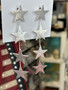 Earrings, Star Drop July 4th