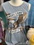 American Eagle Sweet Land of Liberty Mineral Washed Vintage Blue Sleeveless T-Shirt Tank