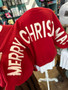 Sweater Merry Christmas On Back Arms Shoulders Ho Ho Ho on FrontOversized 