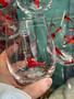 Glass Stemless Wine Beverage 3D Cardinal  Glass Stemless Wine Beverage 3D Cardinal