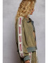 Jacket Olive Green French Terry 2 Pockets Zip Up Star