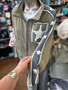 Jacket Olive Green French Terry 2 Pockets Zip Up Star