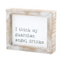 Wall Art Sign I Think My Guardian Angel Drinks Wall Art Sign I Think My Guardian Angel Drinks