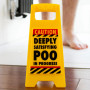 Caution Warning Funny Sign Mini Deeply Satisfying Poo Poop In Progress  Caution Warning Funny Sign Mini Deeply Satisfying Poo Poop In Progress