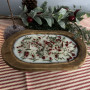 Candle Soy Dough Bowl Christmas Holiday 3 Wick Balsam Fir Scent Pine Berry Potpourri 