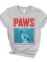 T-Shirt Funny Cat Paws Jaws 
