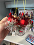 Cardinal Glass Holiday Christmas Presents Ornament 