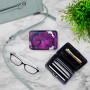Armored Wallet RFID Credit Card Protection Georgia O’Keefe Purple Flower