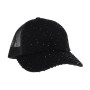 Baseball Trucker Cap Hat Rhinestone Black CC Brand Baseball Trucker Cap Hat Rhinestone Black CC Brand