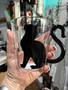 Coffee Tea Mug Clear Cat Tail Handle  Coffee Tea Mug Clear Cat Tail Handle