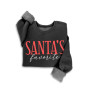 Sweatshirt Christmas Santa’s Favorite Mineral Washed Black Sweatshirt Christmas Santa’s Favorite Mineral Washed Black