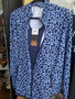 LuLu B Jacket 2 Way Zip 2 Large Inside & Outside Pockets Sun Block Blue Safari