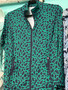 LuLu B Jacket 2 Way Zip 2 Inside & Outside Zip Pockets Green Safari 
