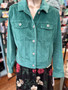 LuLu B Velvet Suede Jacket zjade Green