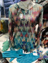 Kamana Top With Blues Gold Highlights