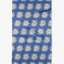 Geometry Kitchen Dish Hand Microfiber Towel Quick Dry Blue Daisies