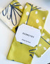 Geometry Kitchen Hand Dish Tea Towel Chartreuse Citron Green