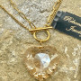 Toggle Crystal heart Necklace 