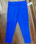 LuLu B Rhinestone Ankle Leggings Blue