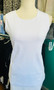 LuLu B Sleeveless Top Tank White