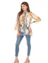 Kamana Tunic Shirt Golden Floral Button Up